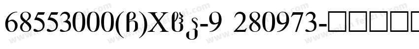 68553000(G)XHP-9 280973字体转换
